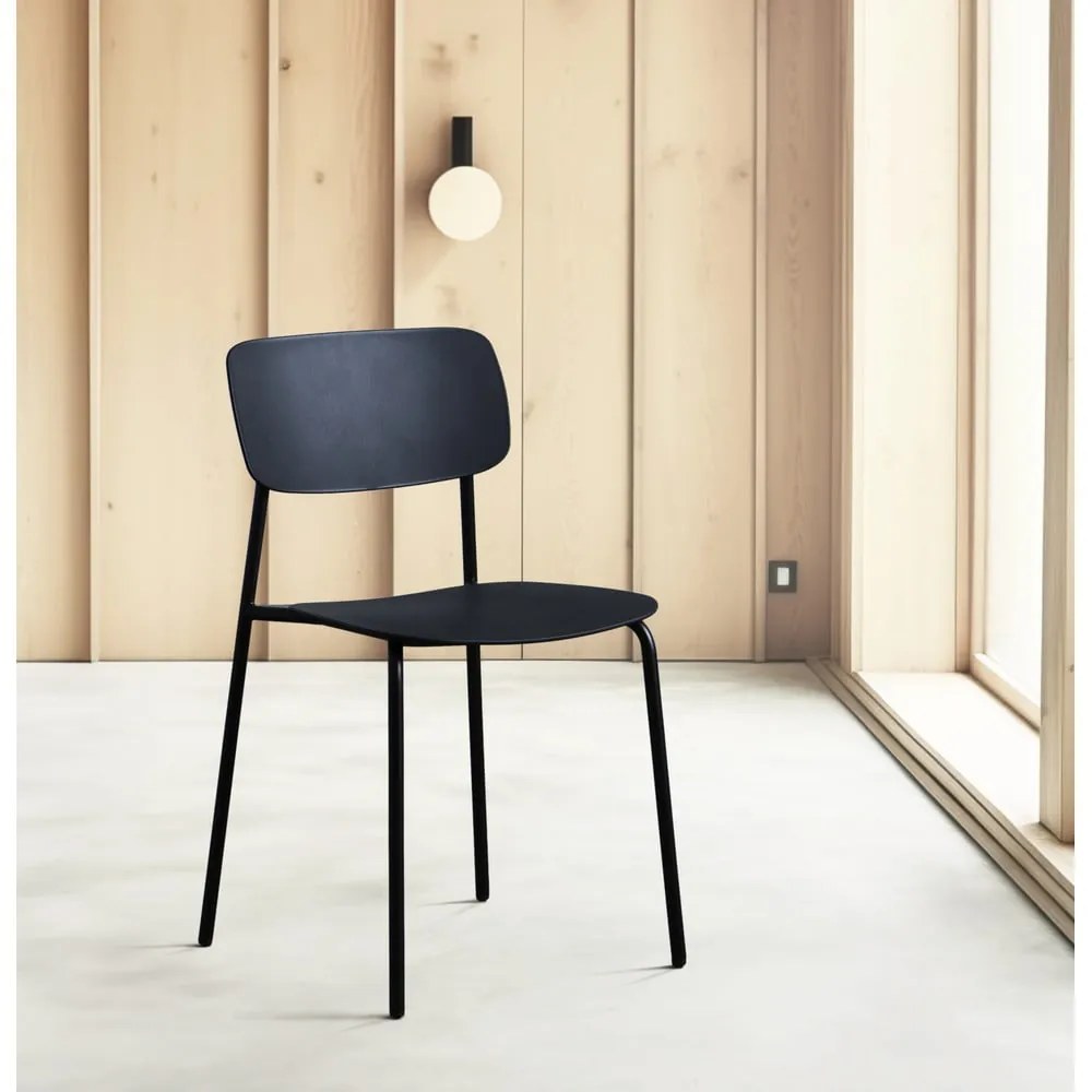 Черни трапезни столове в комплект от 2 бр. Kirkland – Unique Furniture