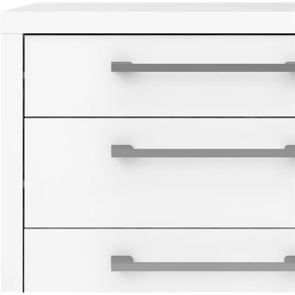 Бял заключващ се шкаф 48x68 cm Prima - Tvilum