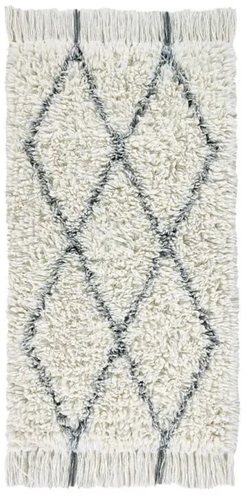 Кремав ръчно изработен вълнен килим подходящ за пране 80x140 cm Berber Soul – Lorena Canals