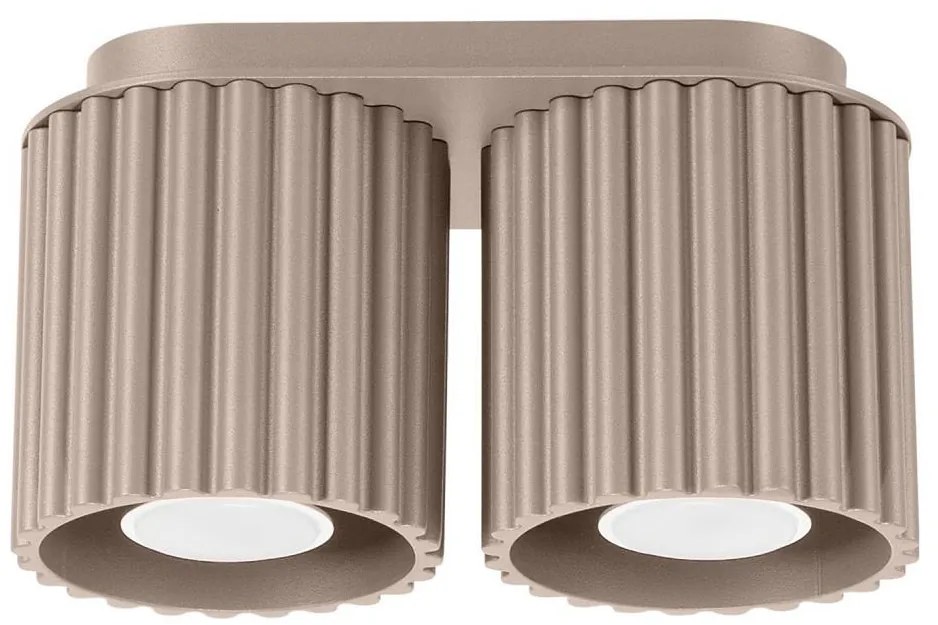 Sollux SL.1815 - Точково осветително тяло AURA, 2 x GU10, 10 W, 230 V, таупе