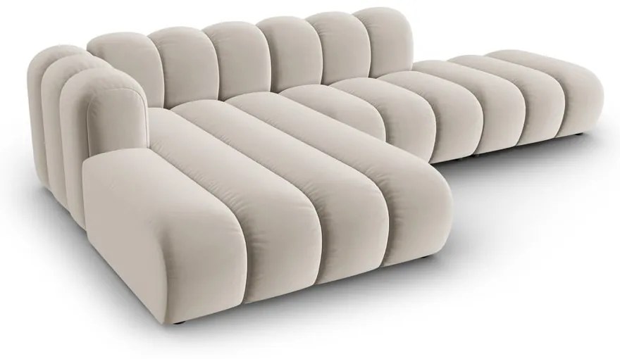 Бежов ъглов диван (ляв ъгъл) Lupine – Micadoni Home