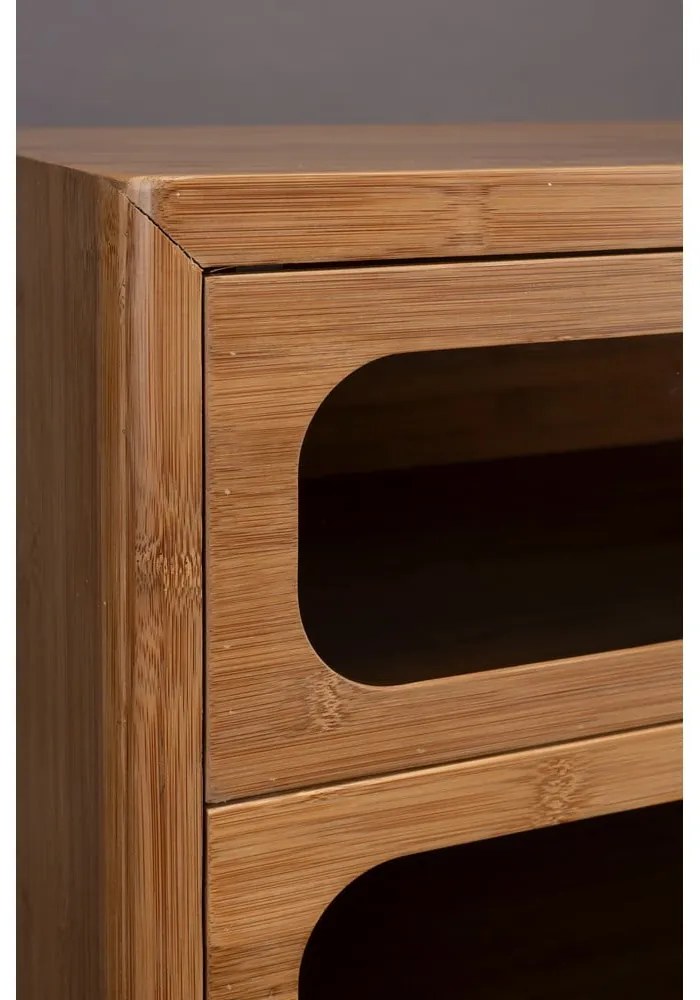 Бамбуков скрин в естествен цвят 105x88x38 cm Caroun – Dutchbone