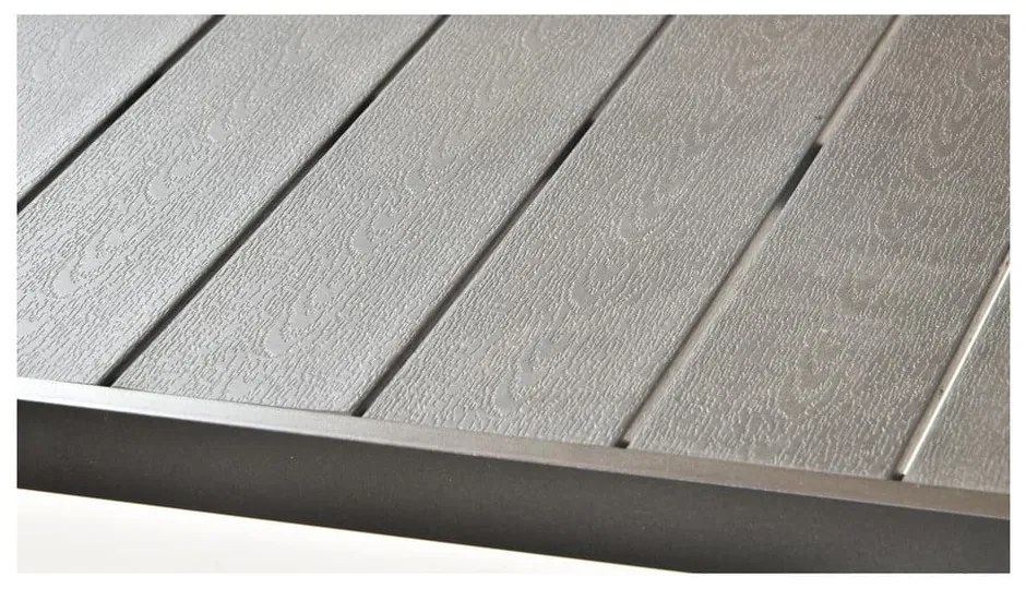 Градински комплект за хранене за 4 лица със сив стол Joanna и маса Viking, 90 x 150 cm Viking &amp; Joanna - Bonami Selection