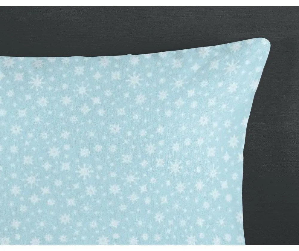 Синьо единично фланелено спално бельо 140x200 cm Seppo – HIP