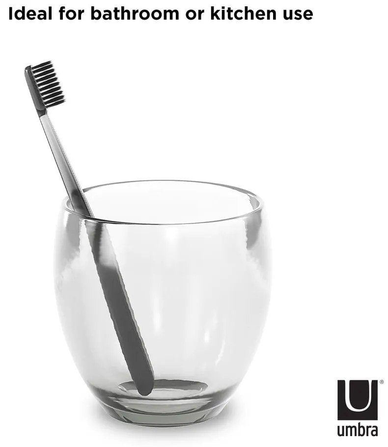 Пластмасова чаша за четки за зъби Droplet - Umbra