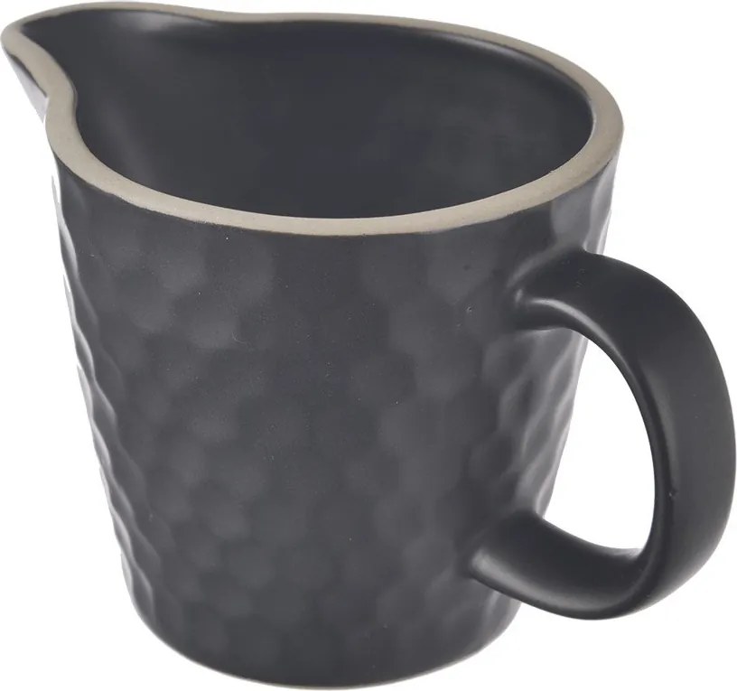 Черна керамична кана за мляко 100 ml Tea Time – Orion