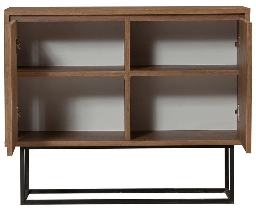 Шкафче от декор от орех в естествен цвят 90x72 cm Rodez – Kalune Design