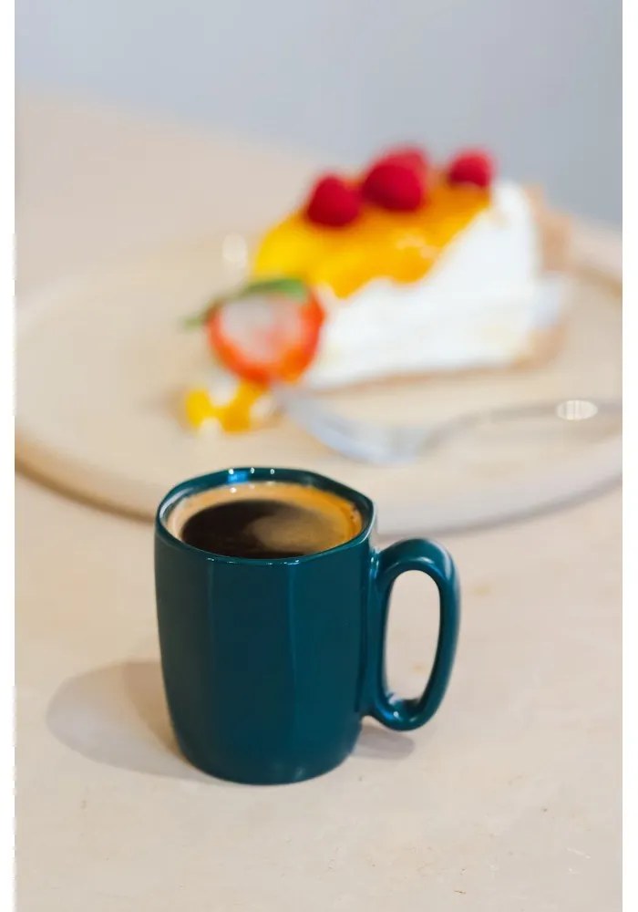 Тъмнозелени глинени чаши в комплект 2 бр. за еспресо 80 ml Fuori – Vialli Design