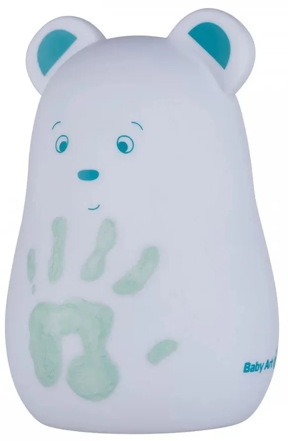 BABY ART Преносима лампа мече с отпечатък с боички