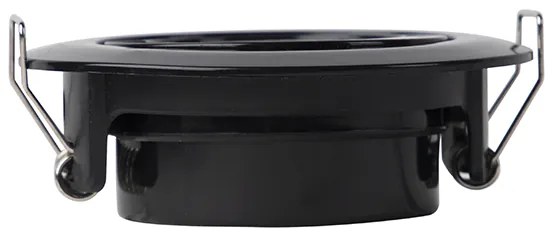 Комплект от 5 модерни вградени прожектори черни с LED 3-степенна димиране - Mio