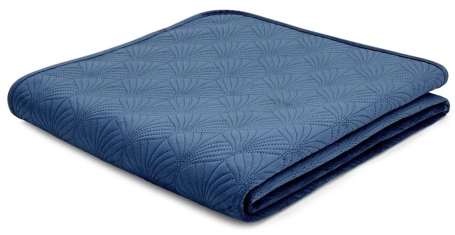 Синя покривка за двойно легло 220x230 cm Art Deco Pearl - Catherine Lansfield