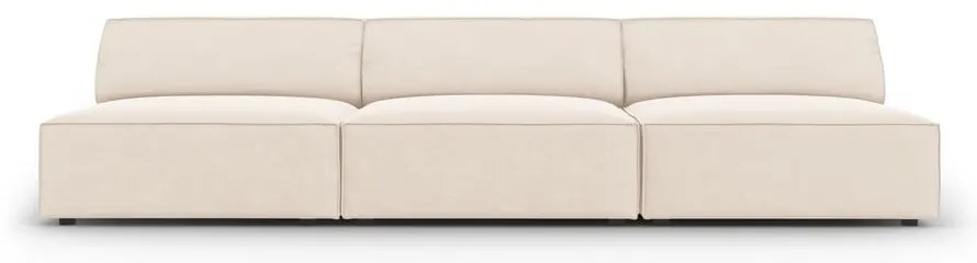 Кремав кадифен диван 240 cm Jodie – Micadoni Home