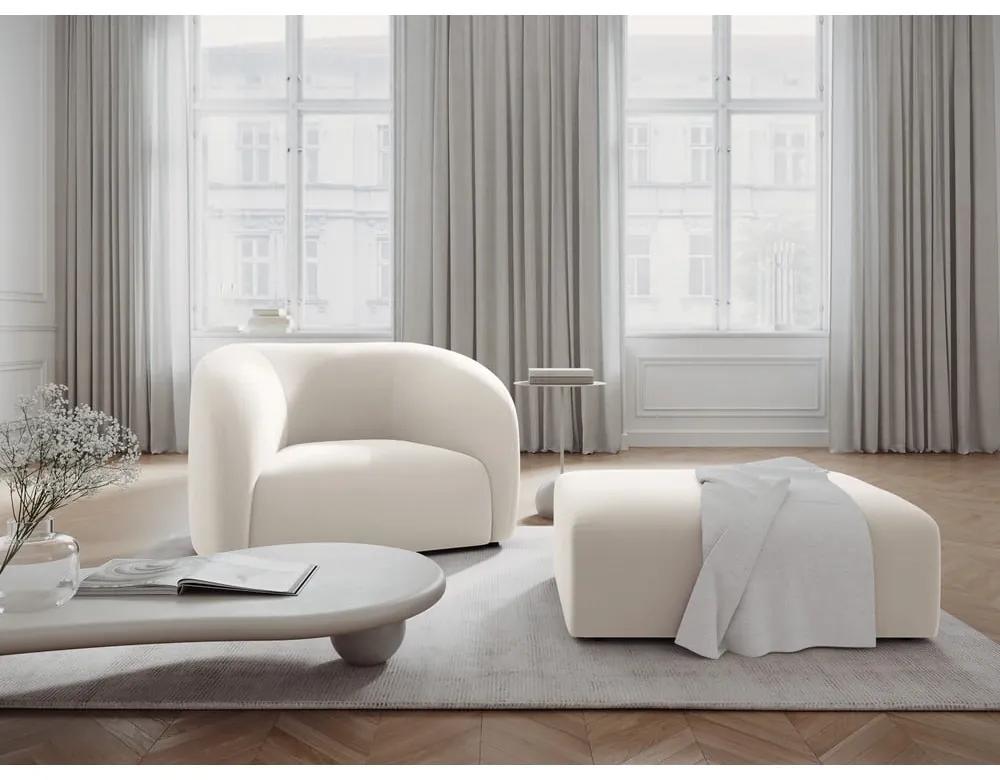Бяло кадифено кресло Santi – Interieurs 86