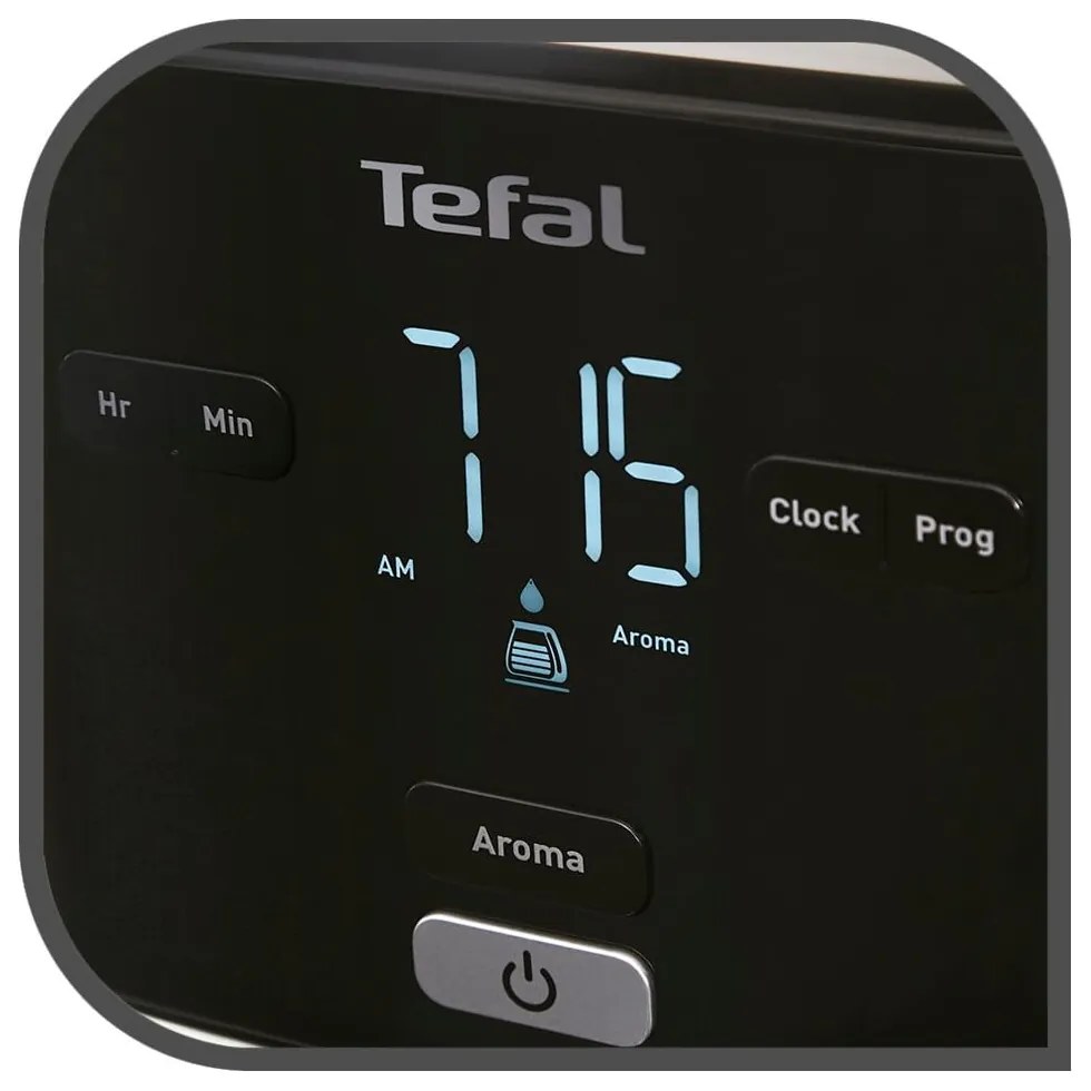 Черна кафемашина с филтър Smart'n'light CM600810 - Tefal