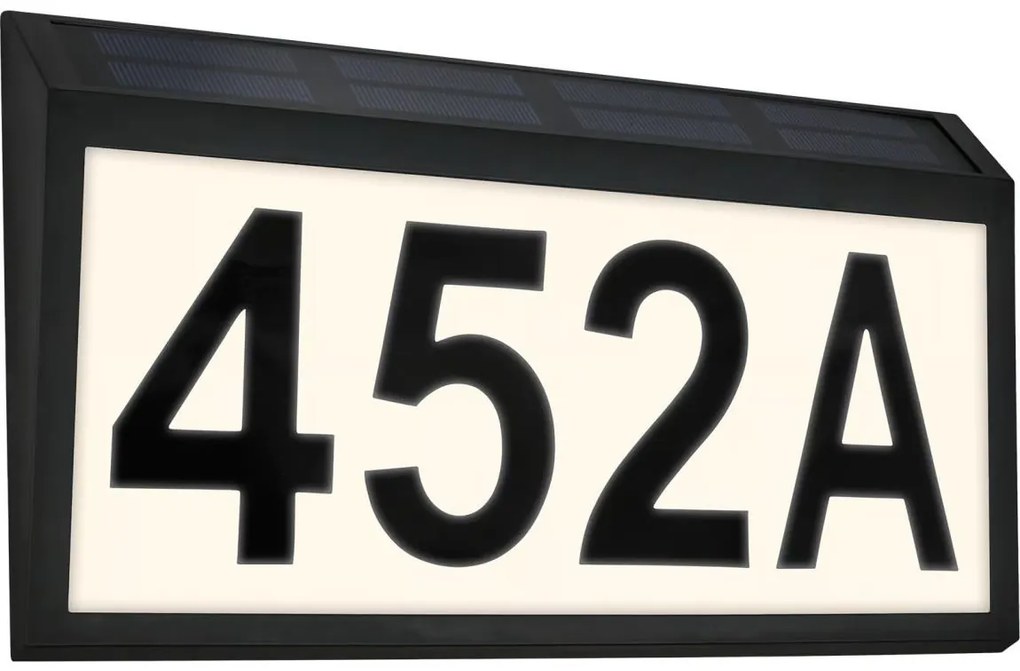 Briloner 3797015 - Соларен LED къщен номер LED/0,5W/1,2 IP44