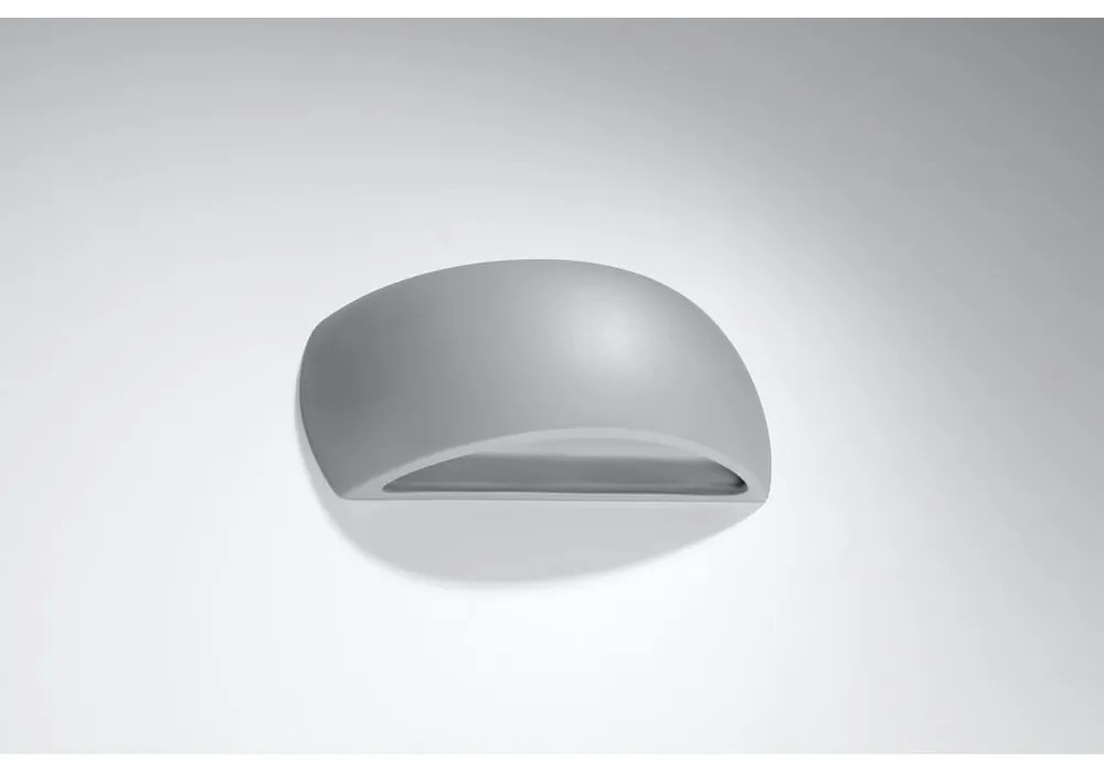 Сива керамична стенна лампа Palermo - Sollux