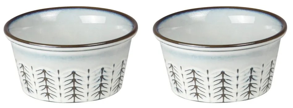 Светлосиви купи в комплект от 2 части, изработени от керамика Lorson - Ladelle