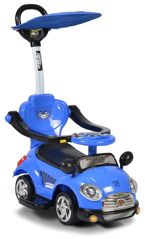 Moni  -  Кола за бутане с дръжка Paradise син