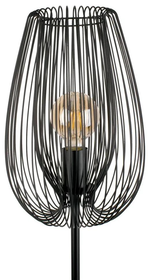Черна подова лампа, височина 150 cm Lucid - Leitmotiv
