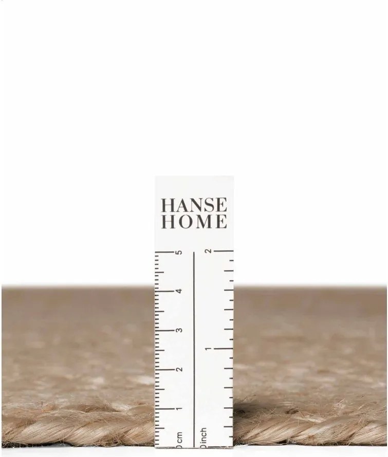 Двустранен ръчно изработен ютен килим в тъмно естествен цвят 160x230 cm Braided – Hanse Home