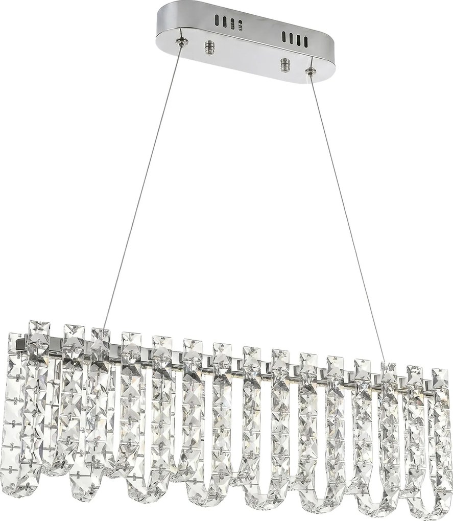 LED кристална висяща лампа SWE073-CP 60cm Chrome