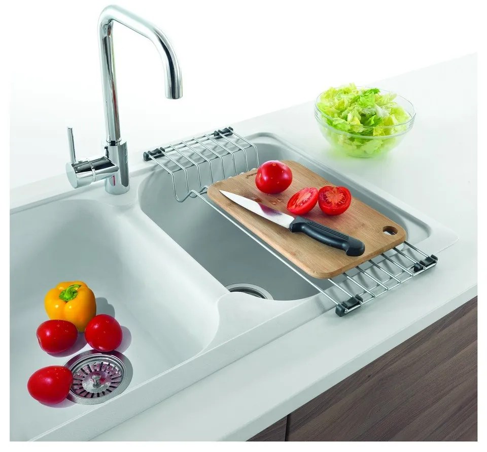 Мрежа за капково напояване от неръждаема стомана над мивката Tex - Metaltex