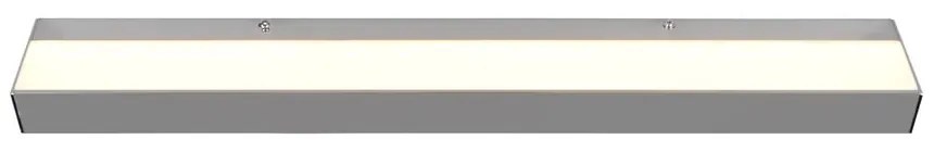 LED лампа за стена в блестящо сребристо (дължина 60 см) Rocco - Trio