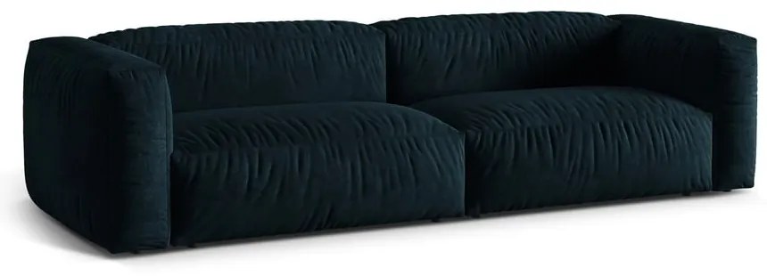 Тъмносин кадифен модулен диван 320 cm Martina – Micadoni