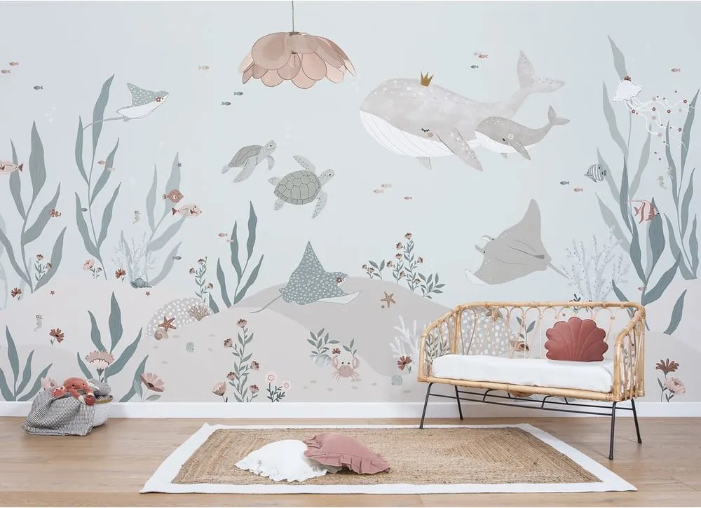 Детски тапет 400 cm x 248 cm Dreamy Seabed - Lilipinso