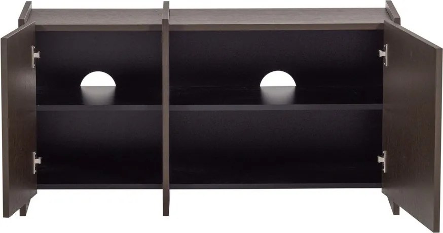 Тъмнокафява маса за телевизор от декор от ясен 102x53x44 cm Brock – WOOOD