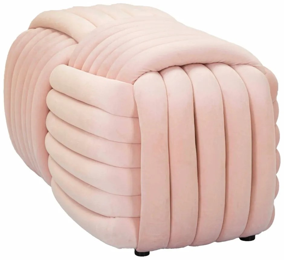 Светлорозова кадифена пейка Softy – Mauro Ferretti