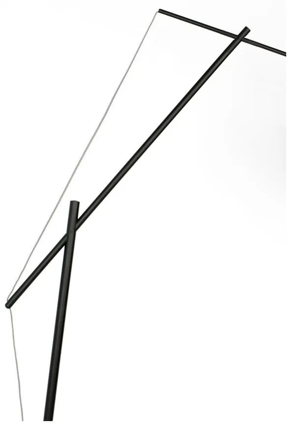 Черна подова лампа Tokio - White Label