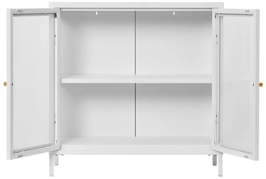 Бяла метална витрина 80x80 cm Dalby – House Nordic