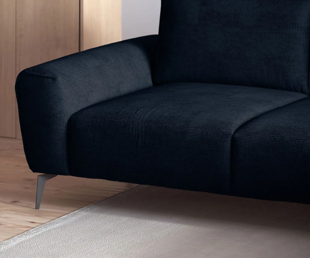 Ъглов диван Санур-тъмносин-ляв