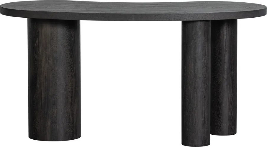 Тъмнокафява конзолна маса от декор от бор 70x150 cm Maan – WOOOD