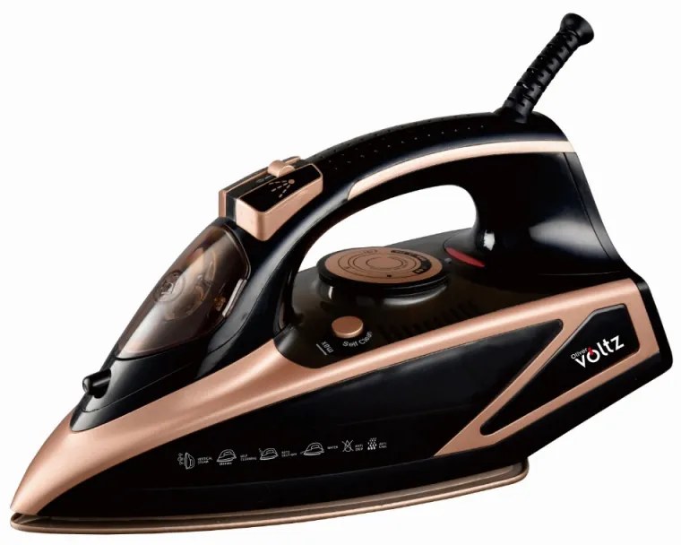 Разопакован: Ютия Oliver Voltz OV51050I, 3000W, 420 ml, Керамика, Автоматично изключване, Парен удар, Черен/златист