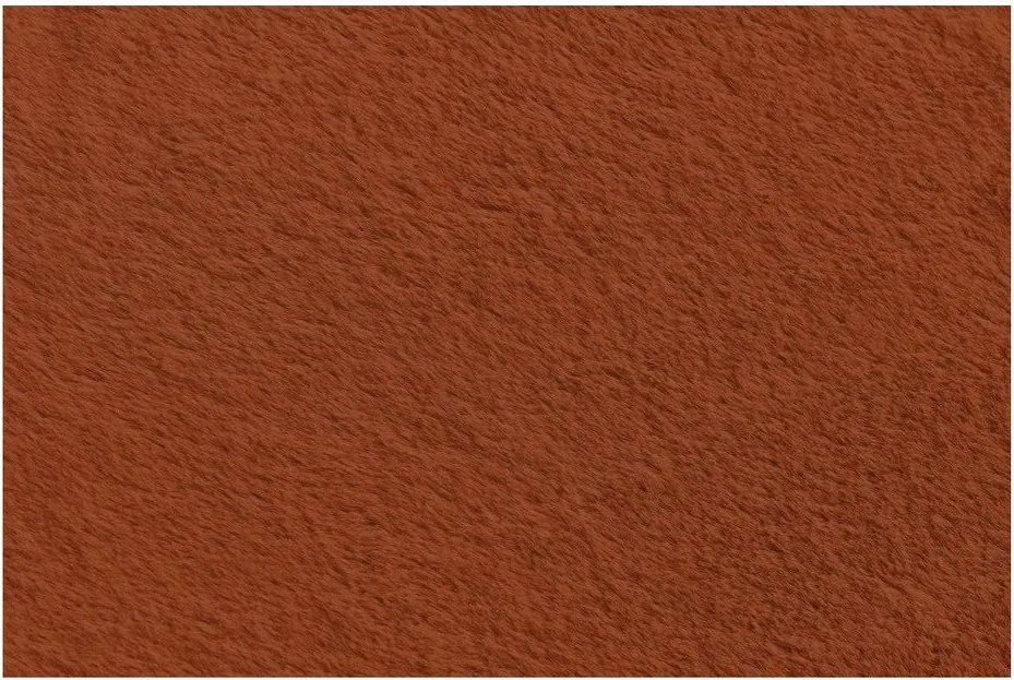 Оранжев пуф от изкуствен косъм Lilibet – Bobochic Paris