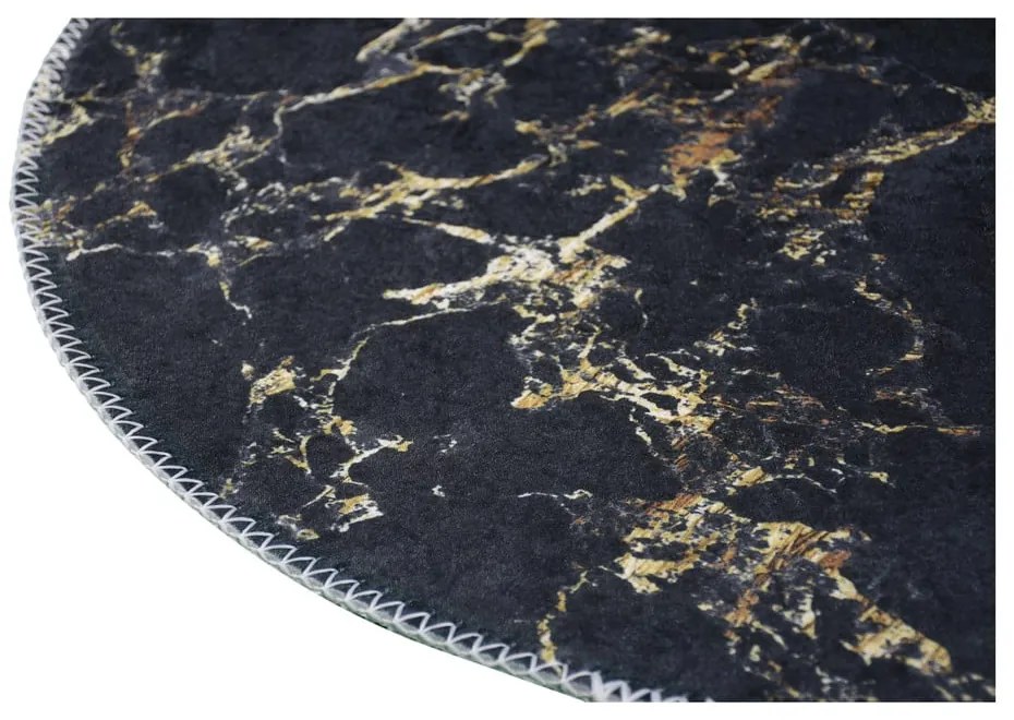 Сив кръгъл килим ø 100 cm - Vitaus