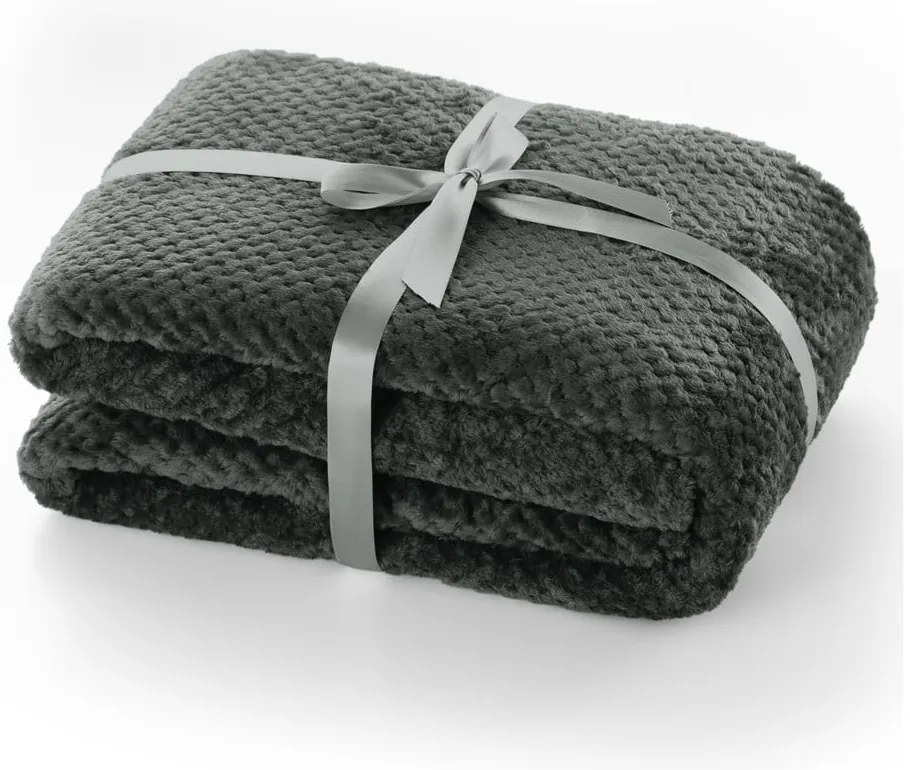 Тъмносиво одеяло от микрофибър , 240 x 220 cm Henry - DecoKing