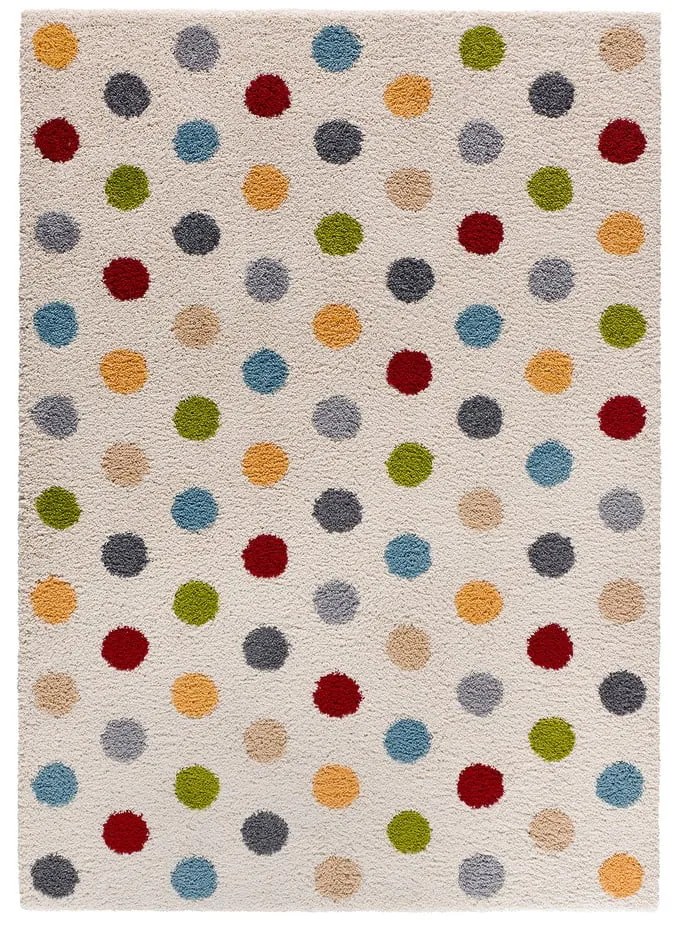 Кремав килим 133x190 cm Norge Dots – Universal