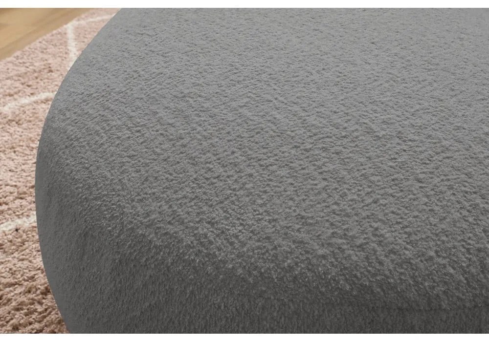 Светлосива табуретка от букле Saint-Germain - Bobochic Paris