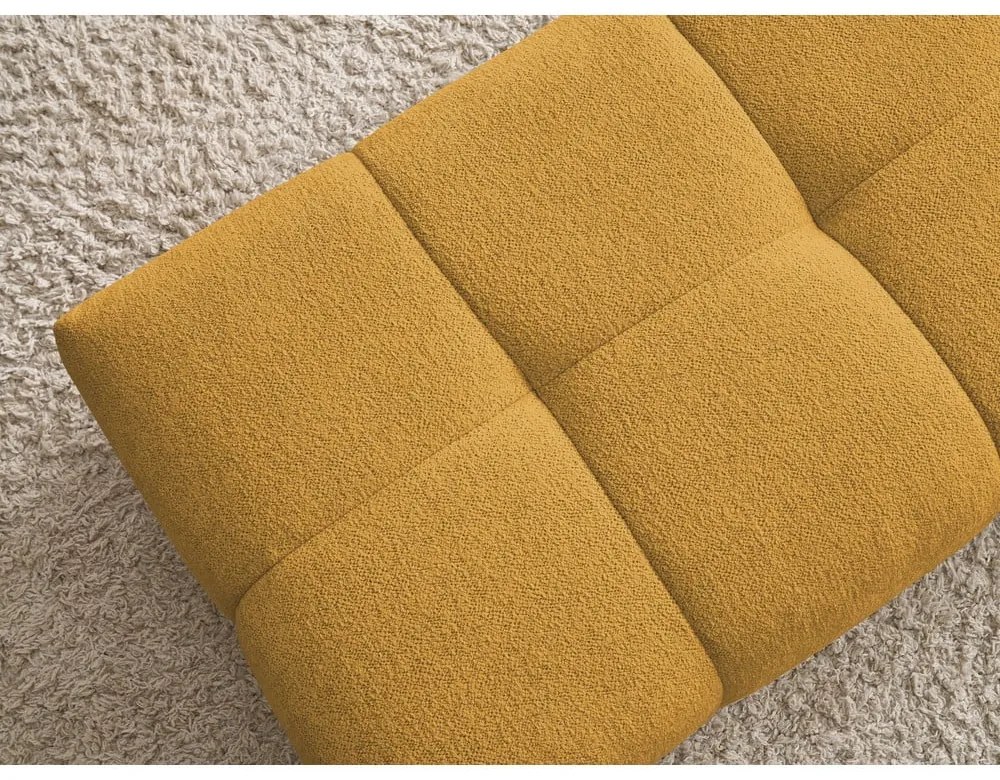 Шенилова табуретка в цвят горчица Everest – Bobochic Paris