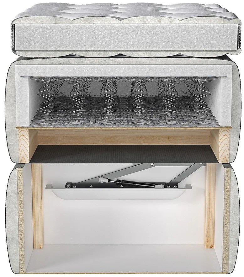 Тапицирано легло Romantic-140 x 200 cm-Gkri