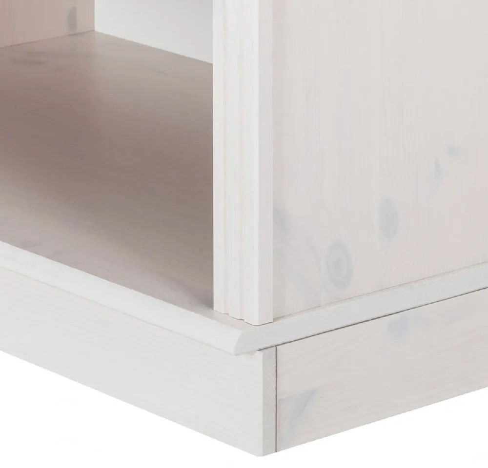 Бял TV комплект от от масивен бор 288x223 cm Anita – Støraa