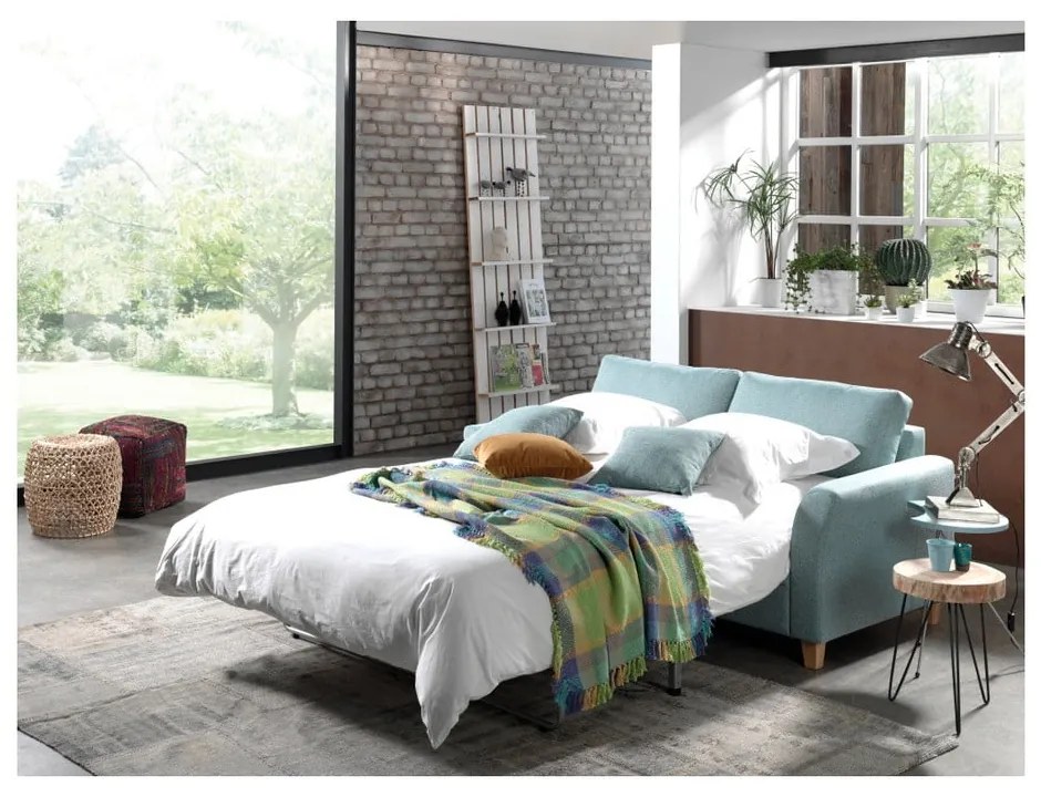 Тюркоазен разтегателен диван 190 cm Sonia - Scandic