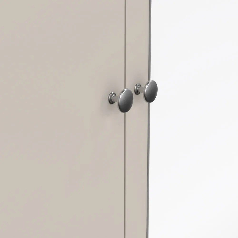 Сиво-бежов гардероб с огледало 150x199x58 cm Madrid – Tvilum