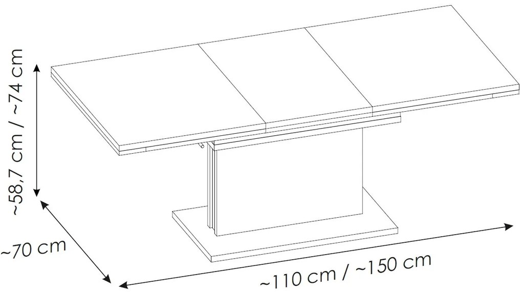 Холна маса Cordell IIIII-Drus Skouro