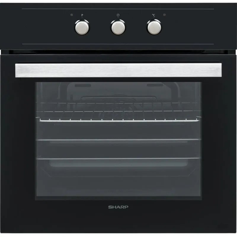 Фурна за вграждане Sharp K-50M22BL2, 65 л, Клас А, Механично управление, Мултифункционална, 8 програми, Черен
