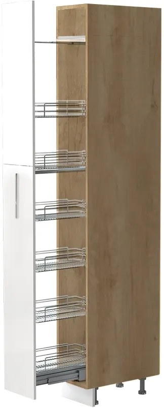 Висок подов шкаф Raval K23-30-1KZ-White glossy