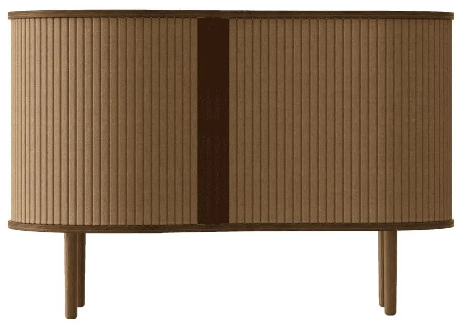 Скрин от дъбов декор с плъзгащи се врати в кафяв и светлокафяв цвят 100x67x50 cm Audacious – UMAGE